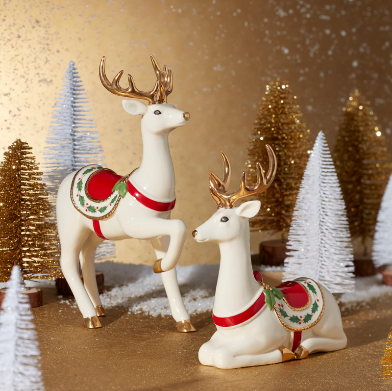 Lenox Laying Reindeer Figurine