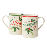 Lenox Holiday Naughty & Nice 2-Piece Mug Set