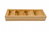 Lipper International Bamboo Expandable Cutlery Holder