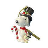 Lenox Snoopy & Woodstock with Candy Cane Ornament