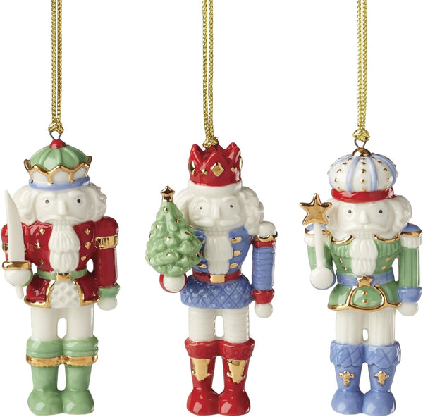 Lenox Nutcracker Ornaments - Set of 3