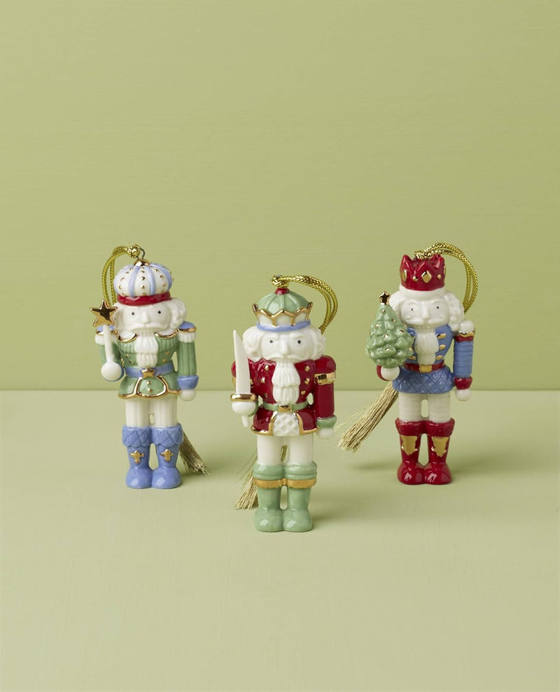 Lenox Nutcracker Ornaments - Set of 3