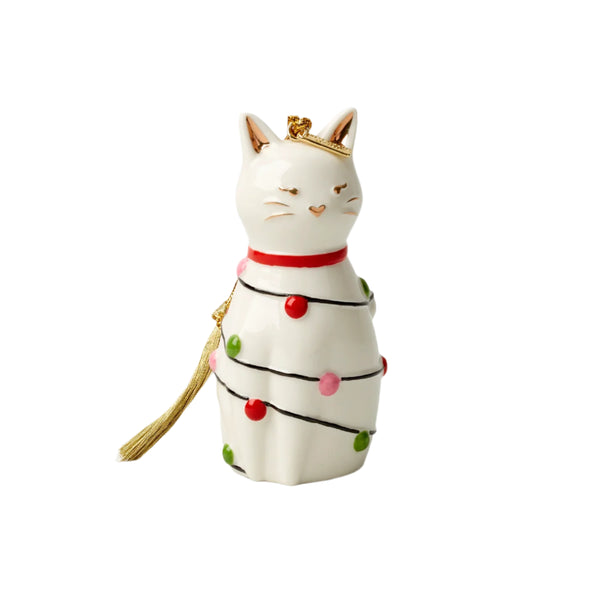 Kate Spade Be Jolly Cat Ornament
