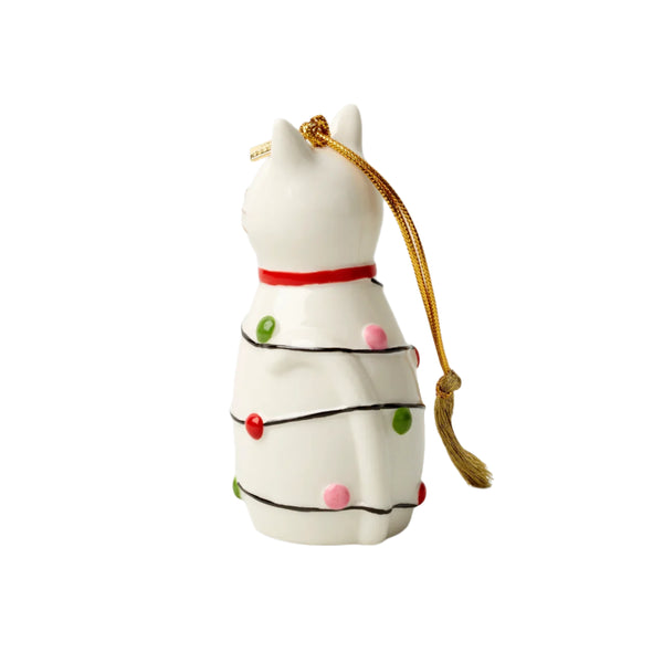 Kate Spade Be Jolly Cat Ornament