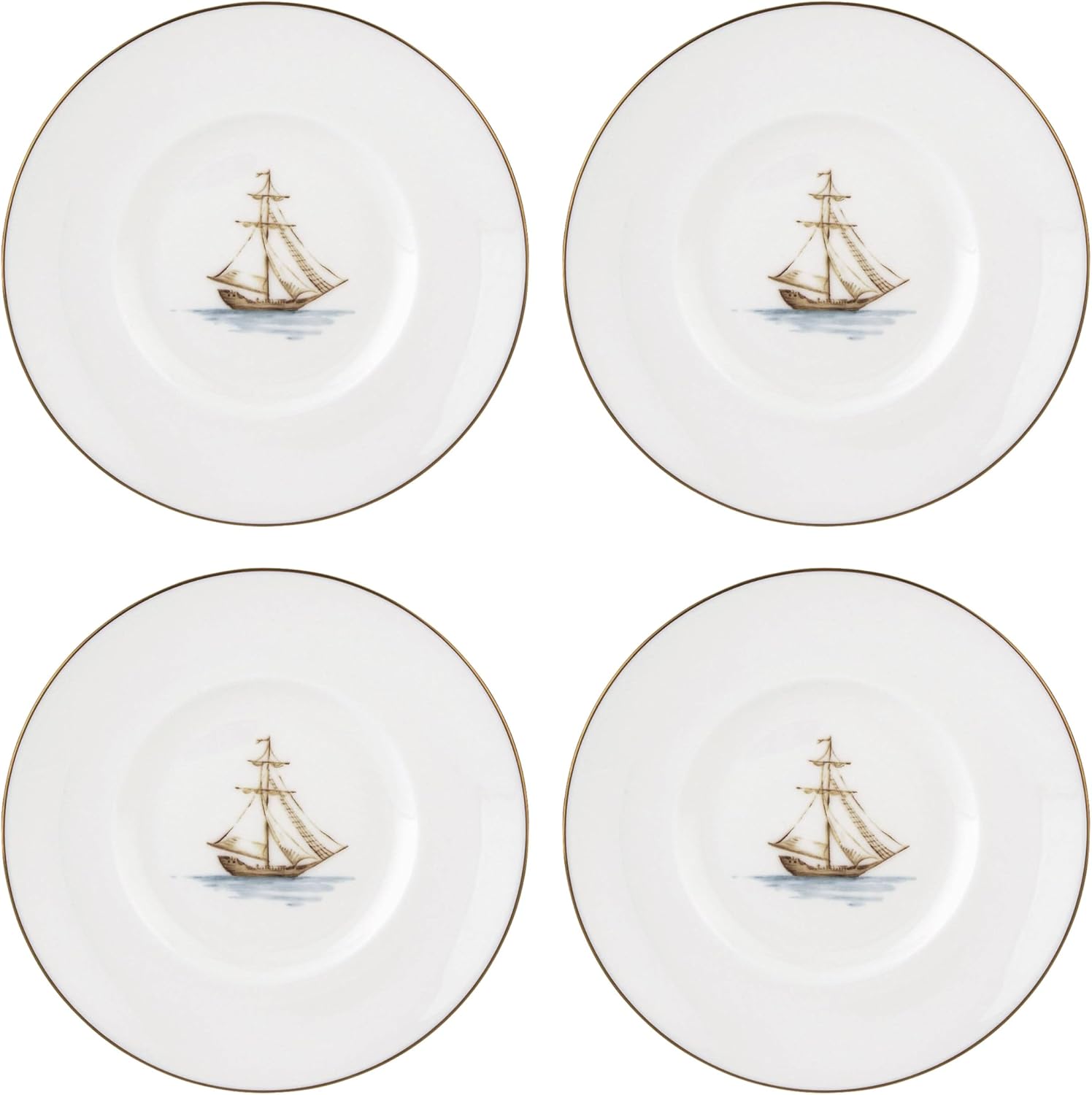 Lenox British Colonial Tradewind Dessert Plates - Set of 4