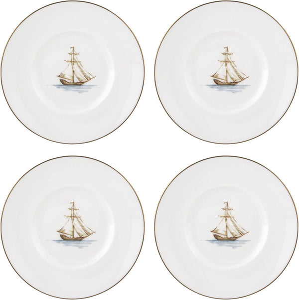 Lenox British Colonial Tradewind Dessert Plates - Set of 4