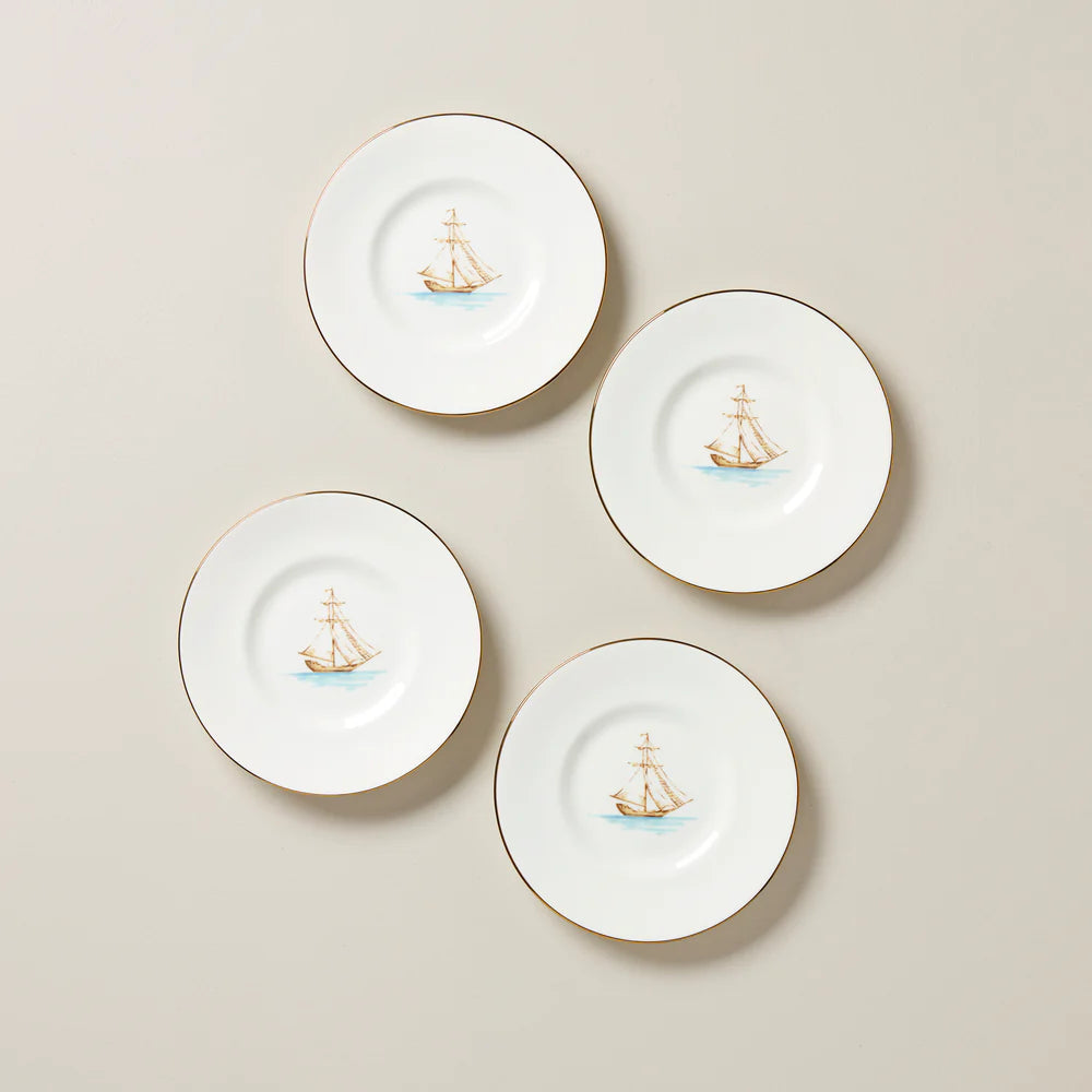 Lenox British Colonial Tradewind Dessert Plates - Set of 4