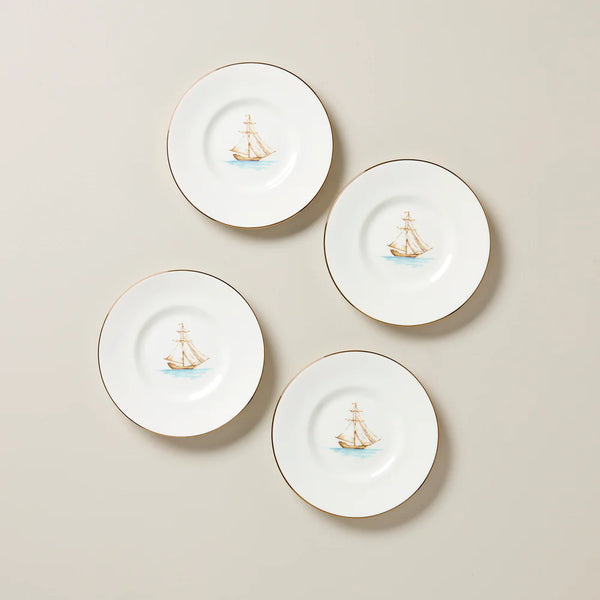 Lenox British Colonial Tradewind Dessert Plates - Set of 4