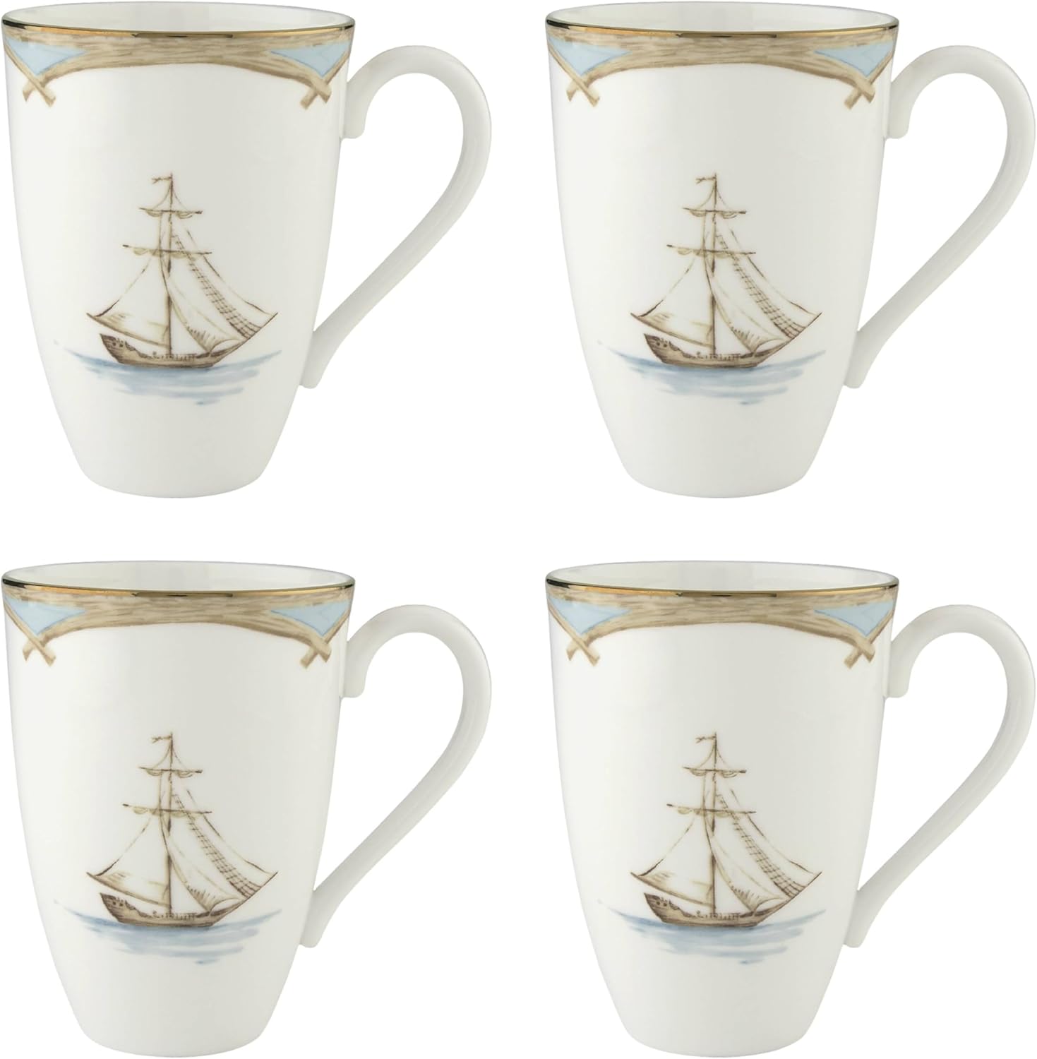 Lenox British Colonial Tradewind Mugs - Set of 4