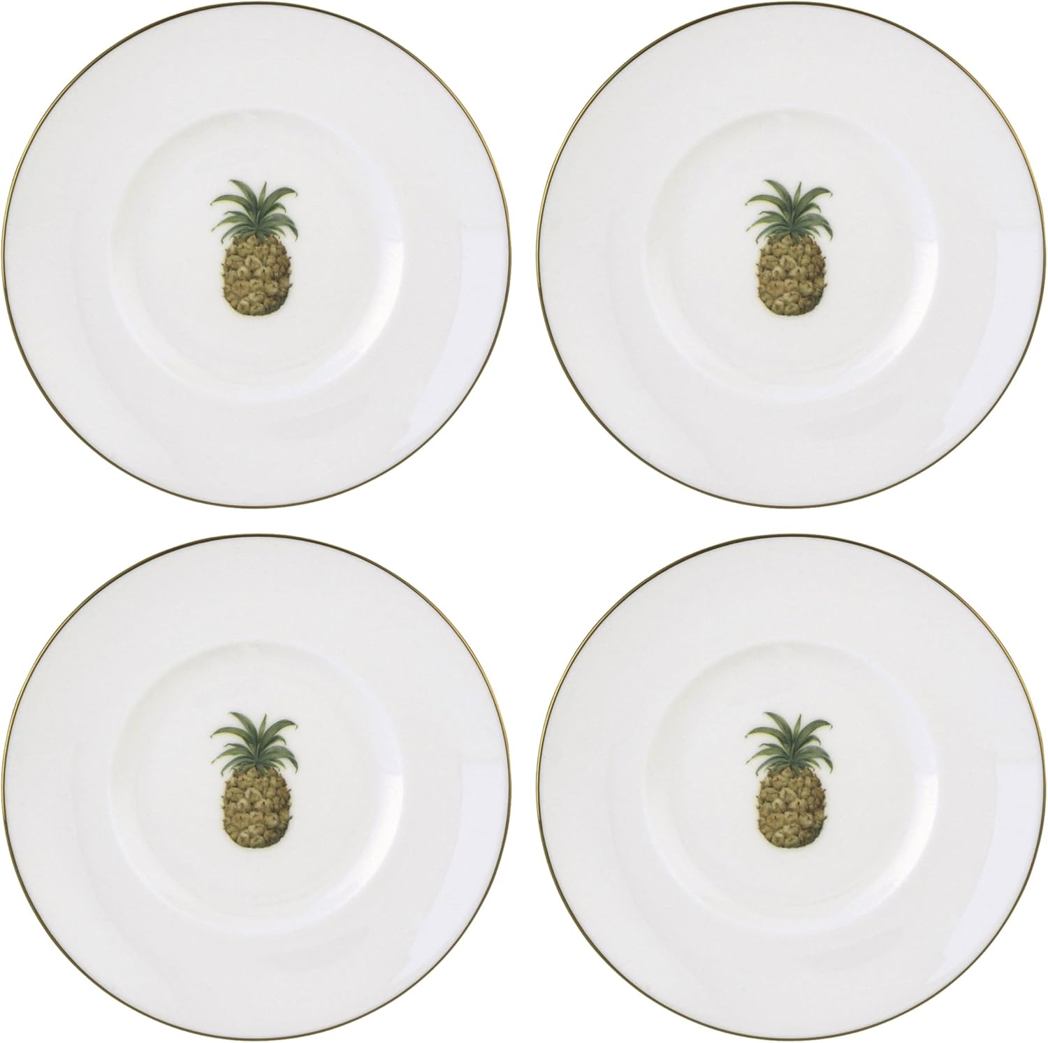 Lenox British Colonial Bamboo Dessert Plates - Set of 4
