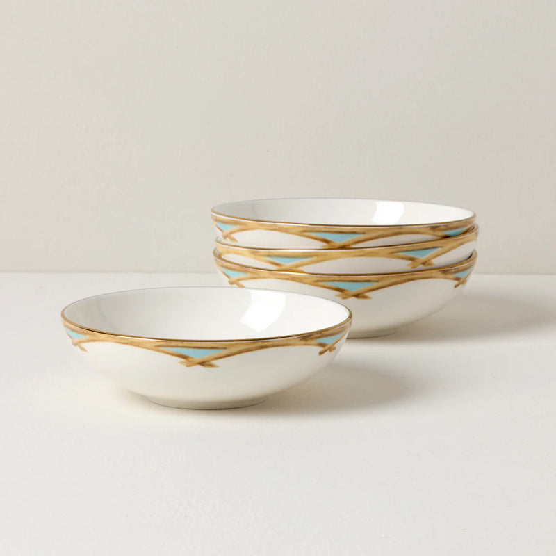 Lenox British Colonial Bamboo Fruit Bowls - Set of 4