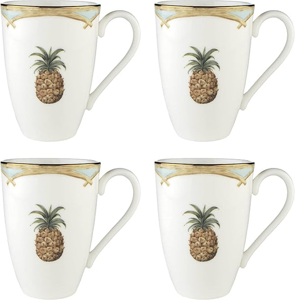Lenox British Colonial Bamboo Mugs - Set of 4