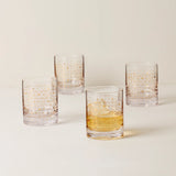 Lenox Tuscany Classics Gold Dust Double Old Fashioned Glasses - Set of 4