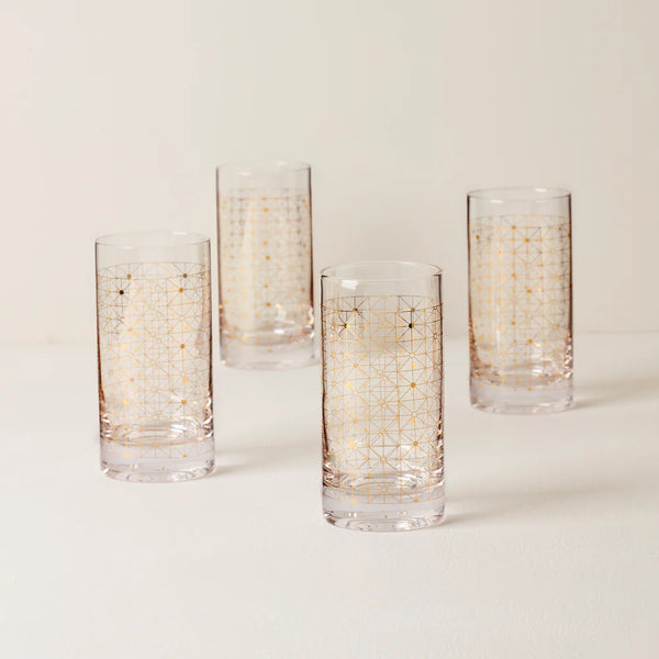 Lenox Tuscany Classics Gold Dust Highball Glasses - Set of 4