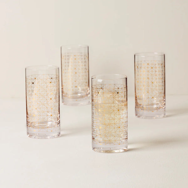 Lenox Tuscany Classics Gold Dust Highball Glasses - Set of 4