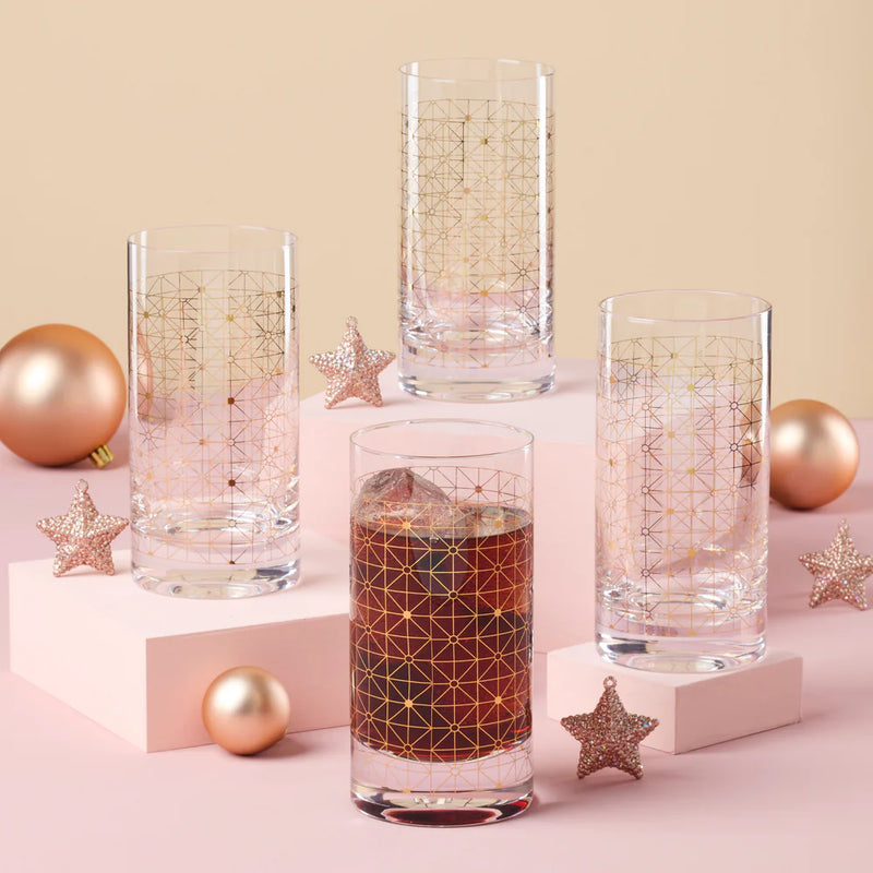 Lenox Tuscany Classics Gold Dust Highball Glasses - Set of 4