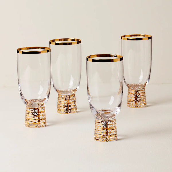 Lenox Tuscany Classics Gold Frost All-Purpose Glasses - Set of 4