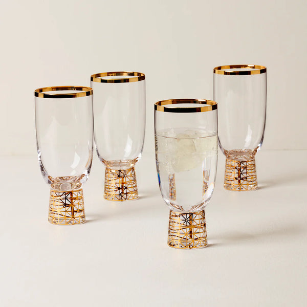 Lenox Tuscany Classics Gold Frost All-Purpose Glasses - Set of 4
