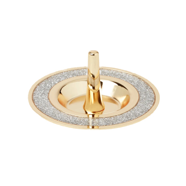 Kate Spade Sitting Pretty Silver Glitter Ring Dish