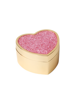 Kate Spade Sitting Pretty Pink Glitter Heart Box