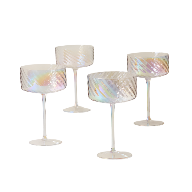 Lenox Tuscany Classics Iridescent Coupe Glasses - Set of 4