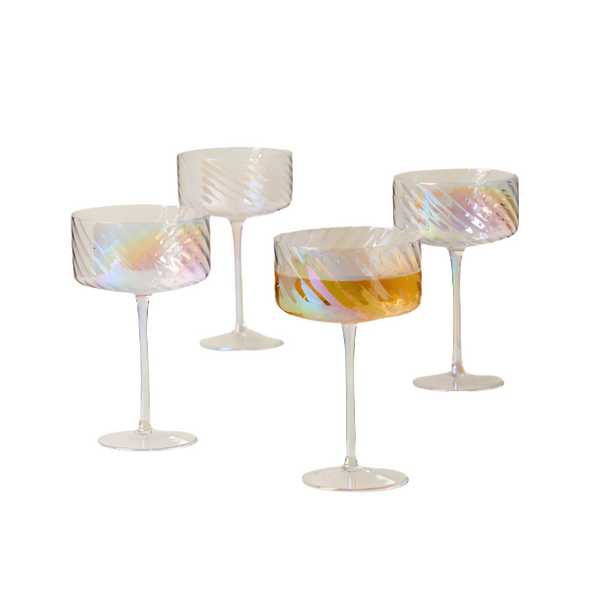 Lenox Tuscany Classics Iridescent Coupe Glasses - Set of 4