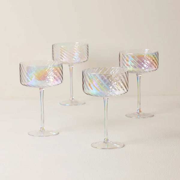 Lenox Tuscany Classics Iridescent Coupe Glasses - Set of 4