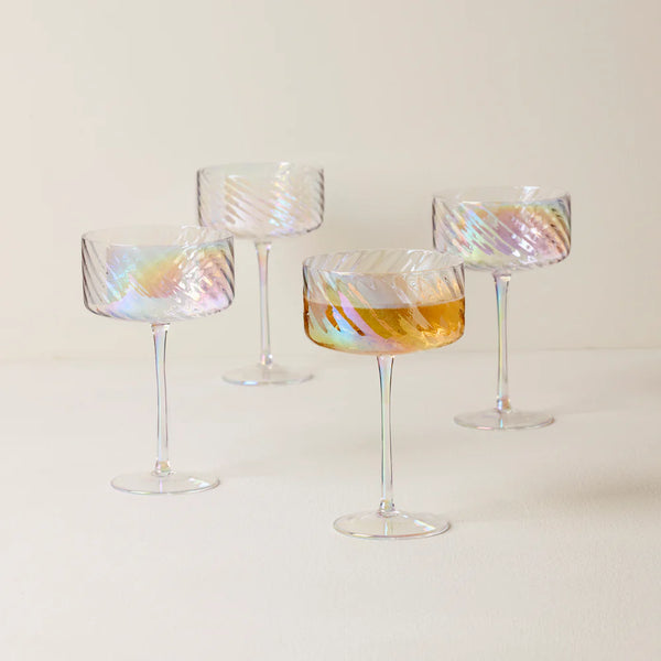 Lenox Tuscany Classics Iridescent Coupe Glasses - Set of 4