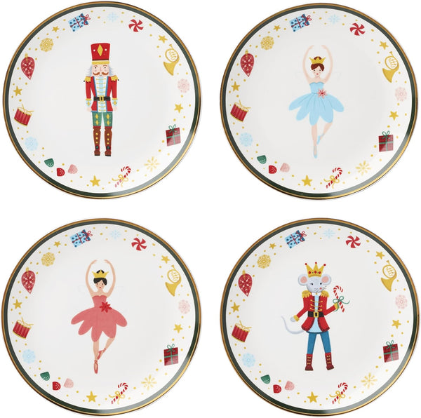 Lenox Nutcracker Ballet Tidbit Plates - Set of 4