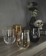 Lenox Oneida Vintro Halloween Stemless Wine Glasses - Set of 4