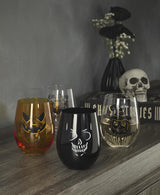 Lenox Oneida Vintro Halloween Stemless Wine Glasses - Set of 4