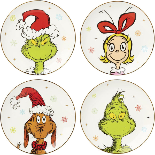 Lenox Merry Grinchmas Accent Plates - Set of 4