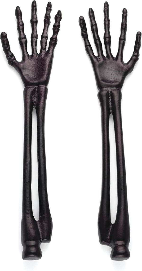 Lenox Oneida Vintro Halloween Skeleton Satin Salad Servers - Set of 2