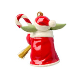 Lenox Grogu with Candy Cane Ornament
