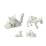 Lenox Holiday Miniature Nativity Animals 4-Piece Set