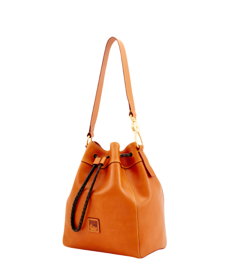 Florentine Leather Drawstring Hattie Drawstring Bag Dooney Bourke