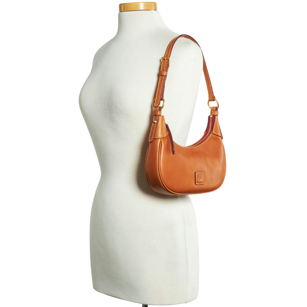 Borsa a tracolla in pelle Vtg Dooney & Bourke Weather con coulisse per borsa marrone ciottoli - Italia Borsa a tracolla in pelle Vtg Dooney & Bourke Weather con coulisse per borsa marrone ciottoli - Italia