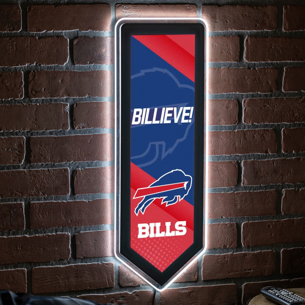 Evergreen Buffalo Bills Pennant 9" x 23" LED Lighted Sign