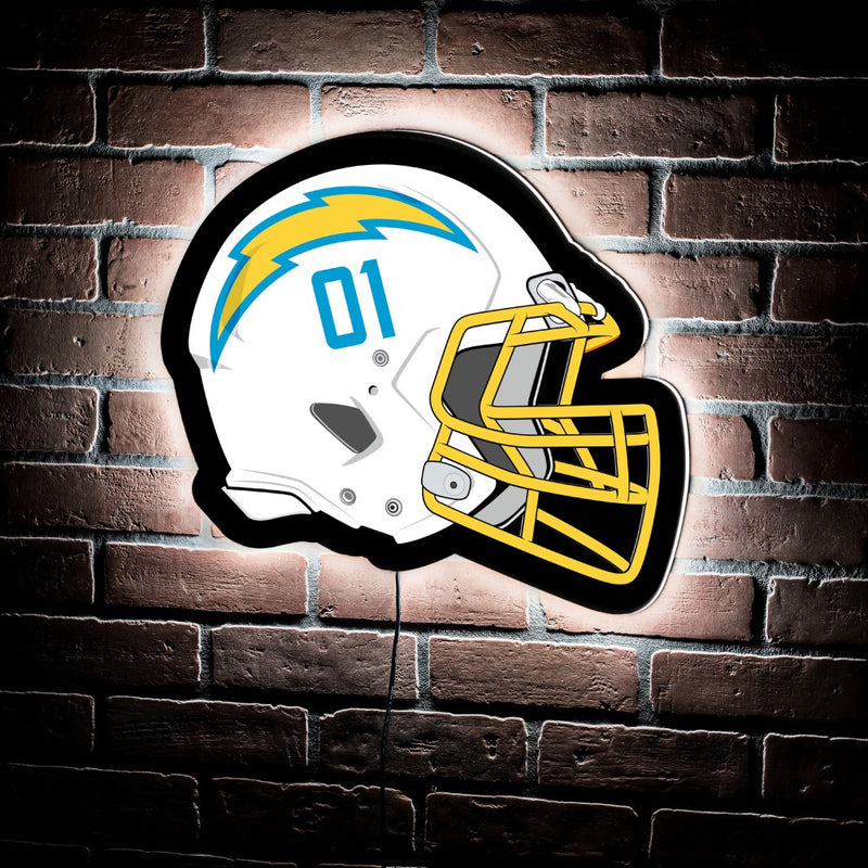 Evergreen Los Angeles Chargers Helmet 19" x 15" LED Lighted Sign