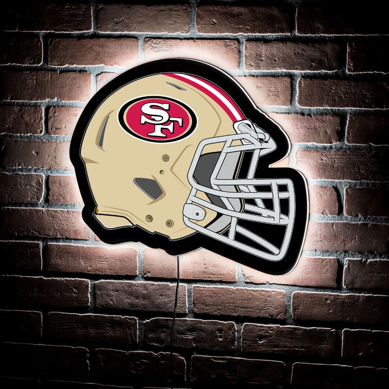 Evergreen San Francisco 49ers Helmet 19" x 15" LED Lighted Sign