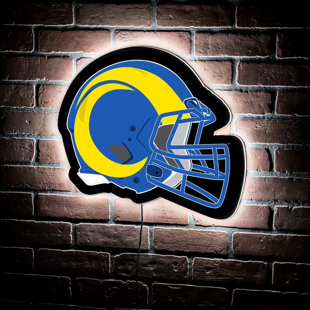 Evergreen Los Angeles Rams Helmet 19" x 15" LED Lighted Sign
