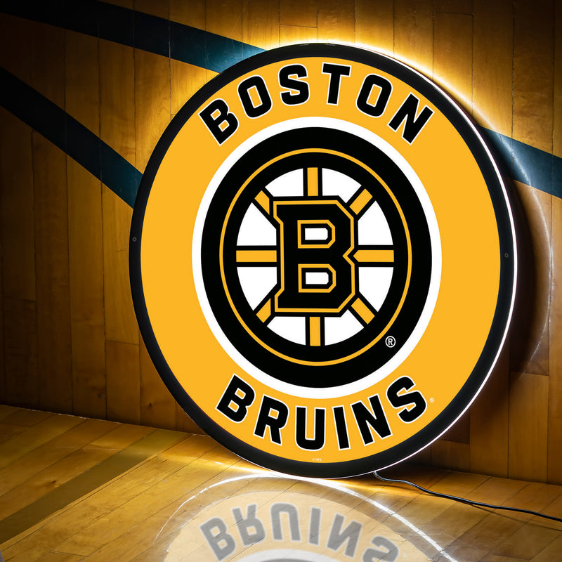 Evergreen Boston Bruins Round 23" LED Lighted Sign