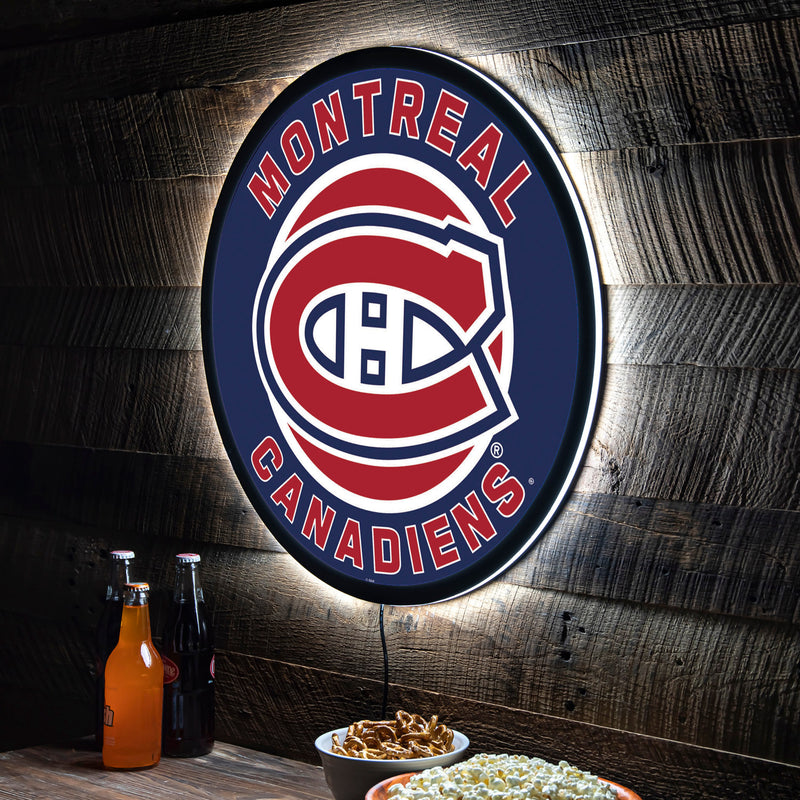 Evergreen Montreal Canadiens Round 23" LED Lighted Sign