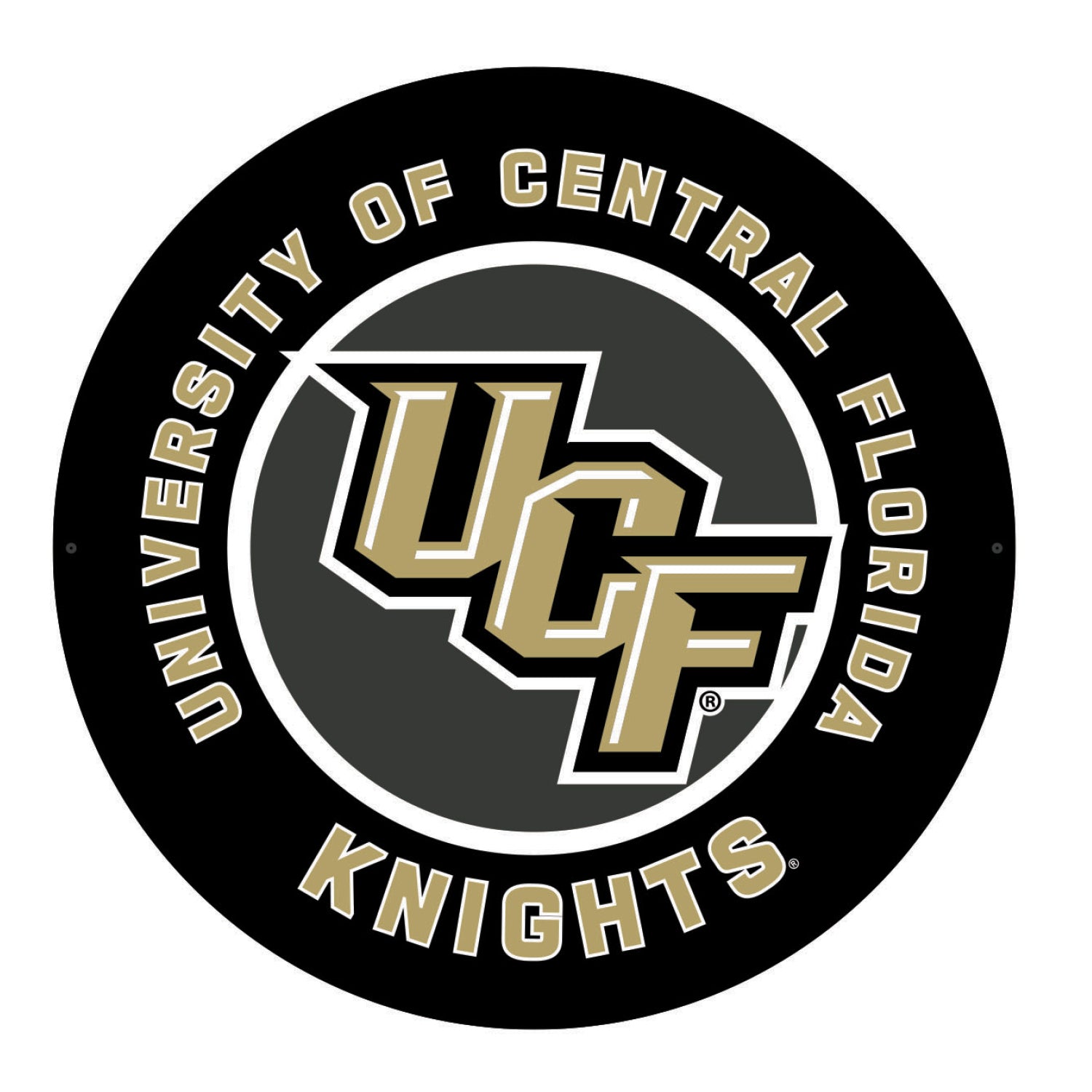 Evergreen University of Central Florida Round 23" LED Lighted Sign