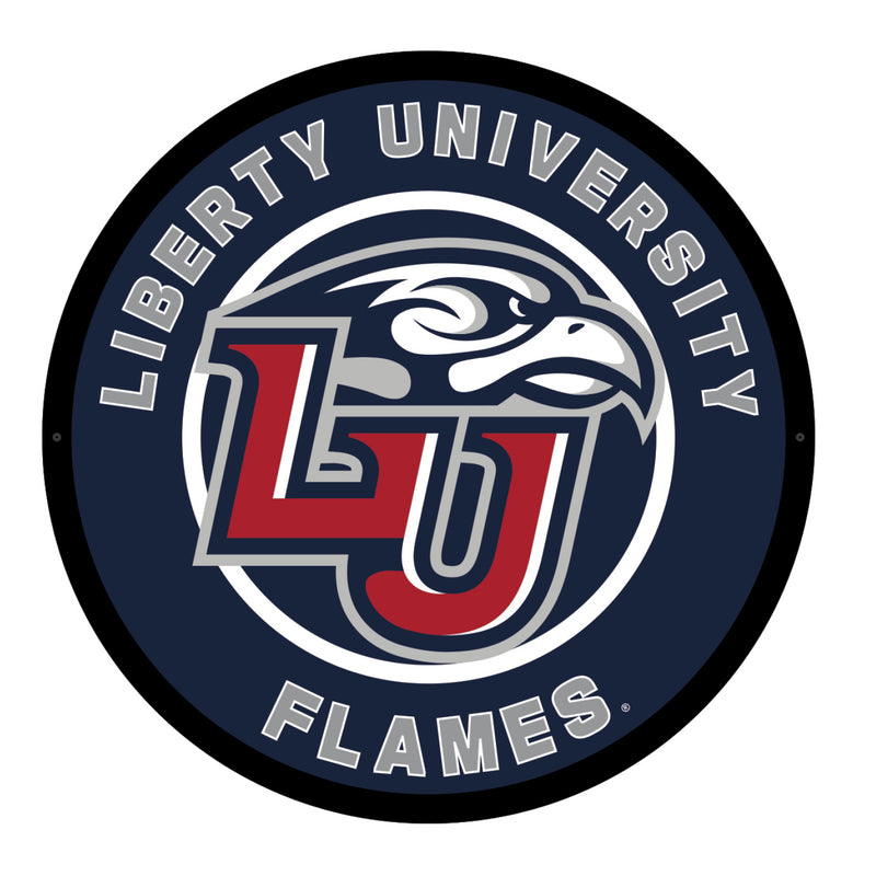 Evergreen Liberty University Round 23" LED Lighted Sign