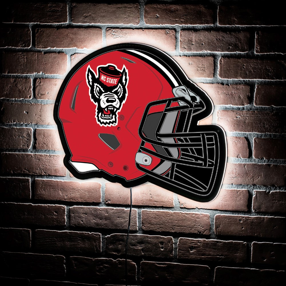 Evergreen North Carolina State University Helmet 19" x 15" LED Lighted Sign