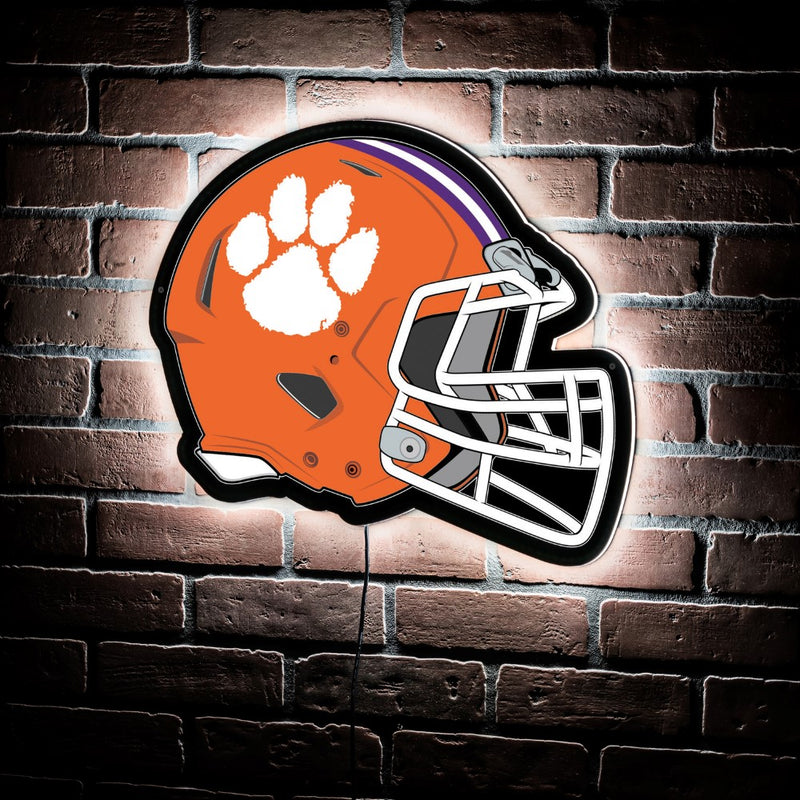 Evergreen Clemson University Helmet 19" x 15" LED Lighted Sign