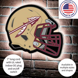 Evergreen Florida State University Helmet 19" x 15" LED Lighted Sign