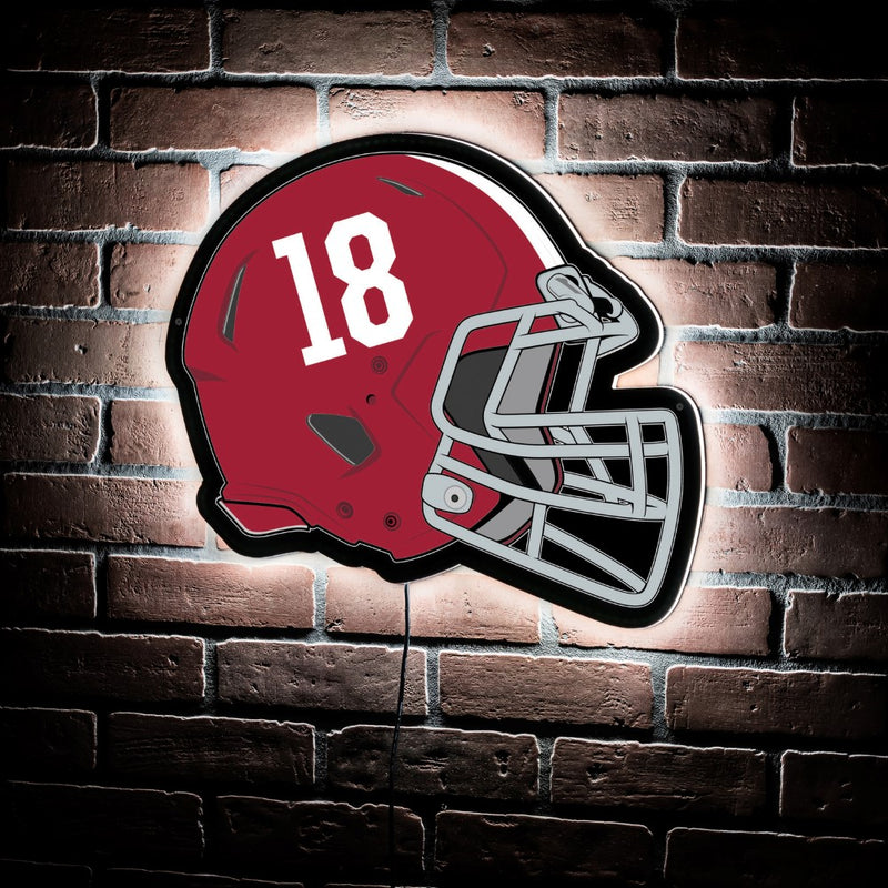 Evergreen University of Alabama Helmet 19" x 15" LED Lighted Sign