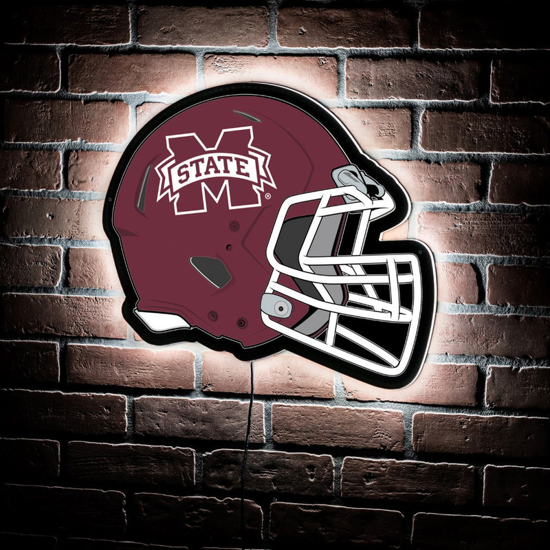 Evergreen Mississippi State University Helmet 19" x 15" LED Lighted Sign